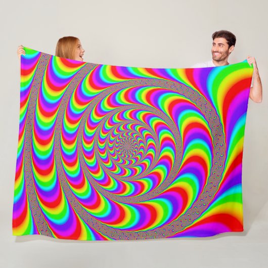 NBK Acid Wheel Psychedelic Trip Fleecedecke (Beispiel)