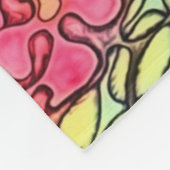 NBK Alice saure Reise-psychedelische Collage Fleecedecke (Ecke)