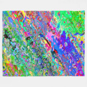 NBK Trippy psychedelische saure Wachs-gefärbte Fleecedecke (Vorderseite (Horizontal))