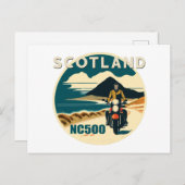 NC500 SCOTLAND FEIERTAGSPOSTKARTE (Vorne/Hinten)