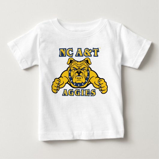 NC A&T Aggies | Aggie Bulldog Baby T-shirt (Vorderseite)