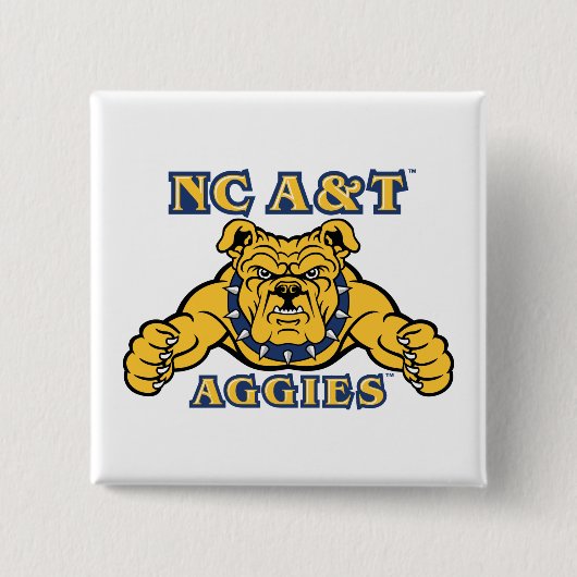 NC A&T Aggies | Aggie Bulldog Button (Vorderseite)