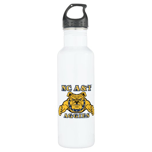 NC A&T Aggies | Aggie Bulldog Edelstahlflasche (Vorderseite)
