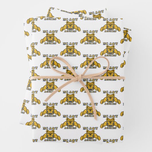 NC A&T Aggies | Aggie Bulldog Geschenkpapier Set (Beispiel)