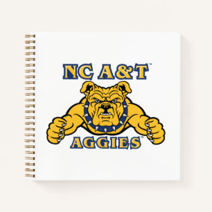 NC A&T Aggies   Aggie Bulldog Notizblock
