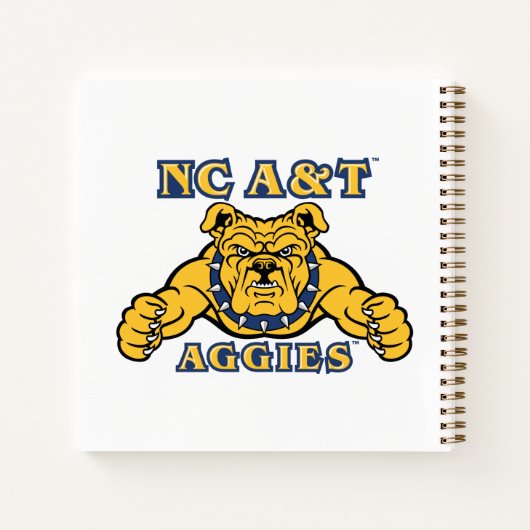 NC A&T Aggies | Aggie Bulldog Notizblock (Rückseite)