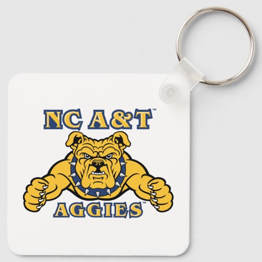 NC A&T Aggies | Aggie Bulldog Schlüsselanhänger (Rückseite)