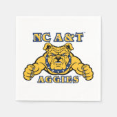 NC A&T Aggies | Aggie Bulldog Serviette (Vorderseite)