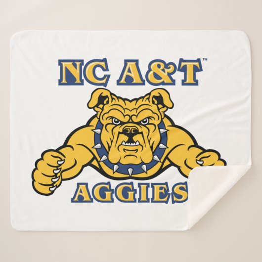 NC A&T Aggies | Aggie Bulldog Sherpadecke (Vorderseite (Horizontal))