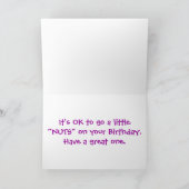 NC Erdnüsse, Happy Birthday! Karte (Innenseite)