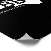 NC Grillen, was Sie essen Poster (Ecke)