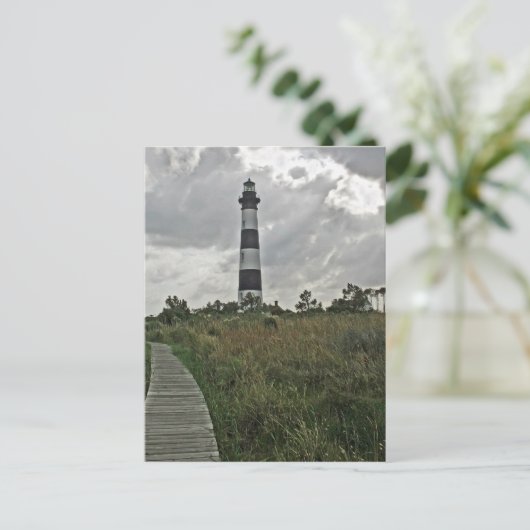 NC Lighthouse Postkarte (Stehend Vorderseite)