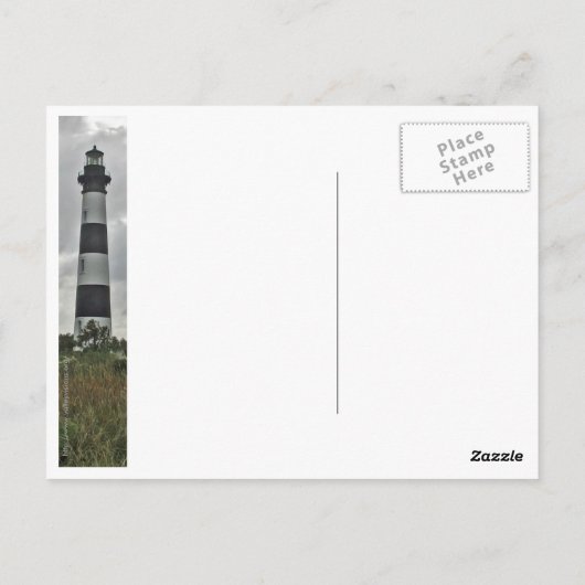 NC Lighthouse Postkarte (Rückseite)