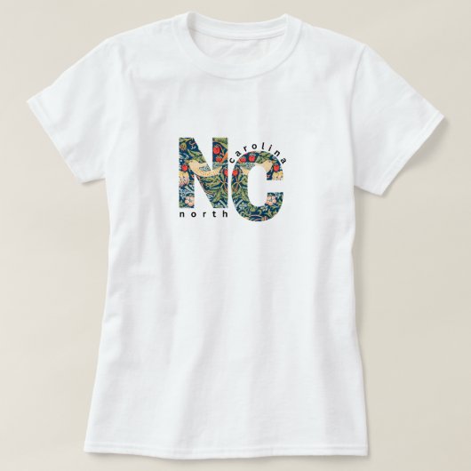NC North Carolina Basic T - Shirt (Design vorne)