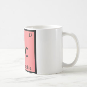 Nc - North Carolina Staat Chemistry Periodic Table Kaffeetasse