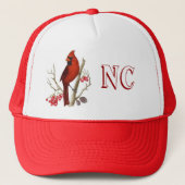 NC Staat Red Bird Hat. Truckerkappe (Vorderseite)
