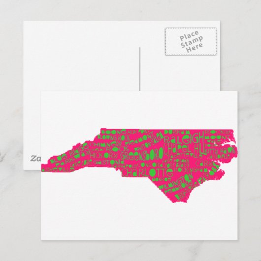 NC-Städte Postkarte (Vorne/Hinten)