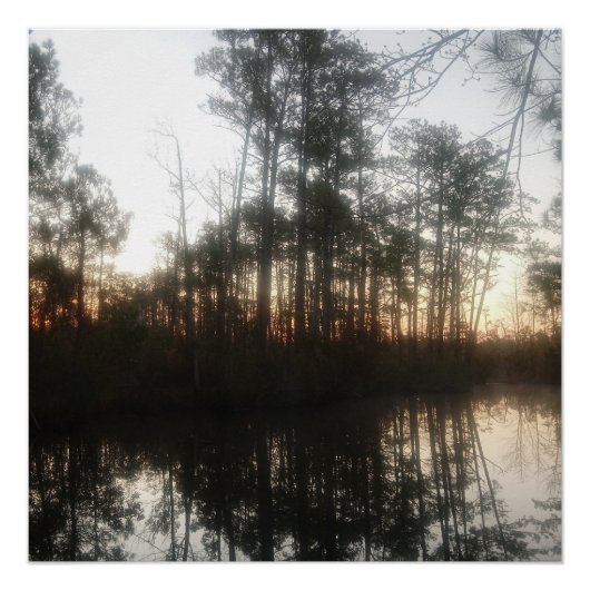 NC Sunrise Rustikale Landschaft Poster (Vorderseite)