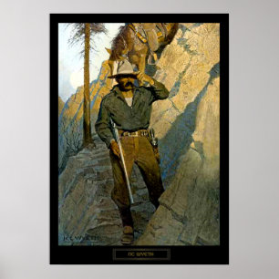 NC Wyeth Historische Malerei "The Sheriff" Poster
