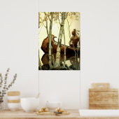 NC Wyeth Historisches Gemälde Indianerkanone #2 Poster (Küche)