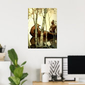 NC Wyeth Historisches Gemälde Indianerkanone #2 Poster (Heimbüro)