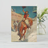NC Wyeth Historisches Gemälde "The Rodeo" Einladung (Stehend Vorderseite)