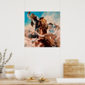 NC Wyeth Painting "Cutting Out" Poster (Küche)