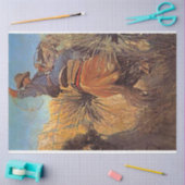 NC Wyeth Painting "Horse Jumping from Snake" Seidenpapier (Basteln)