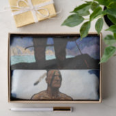 NC Wyeth Painting "Last of the Mohicans" Seidenpapier (Geschenk)