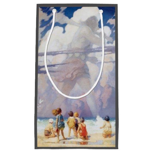 NC Wyeth The Giant Artwork Beach Coastal Kleine Geschenktüte (Vorderseite)