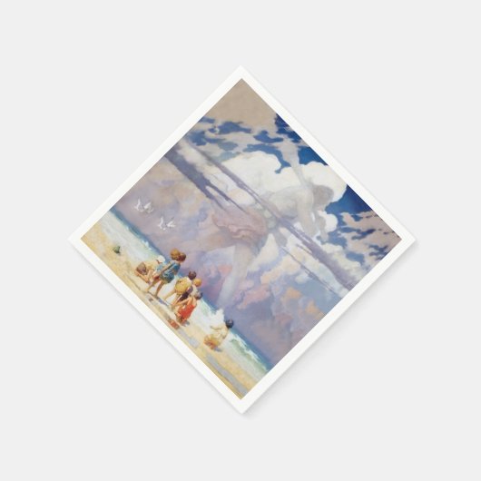 NC Wyeth The Giant Artwork Beach Coastal Serviette (Ecke)