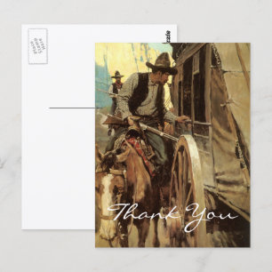 NC Wyeth Vintag Cowboy Postkarte