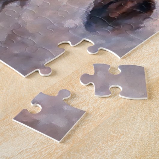 NC Wyeth Western Malerei "Bucking" Puzzle (Seite)