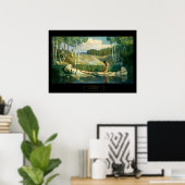 NC Wyeth Western Malerei indische Liebe Anruf Poster (Heimbüro)