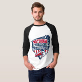 NCA Cheerleading Logo - Fett Megaphone Design. T-Shirt (Vorne ganz)