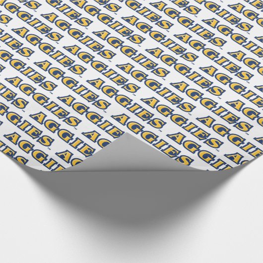 NCA&T Staat University | Aggies Wordmark Geschenkpapier (Ecke)
