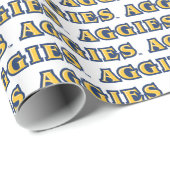 NCA&T Staat University | Aggies Wordmark Geschenkpapier (Rolleneckpunkt)
