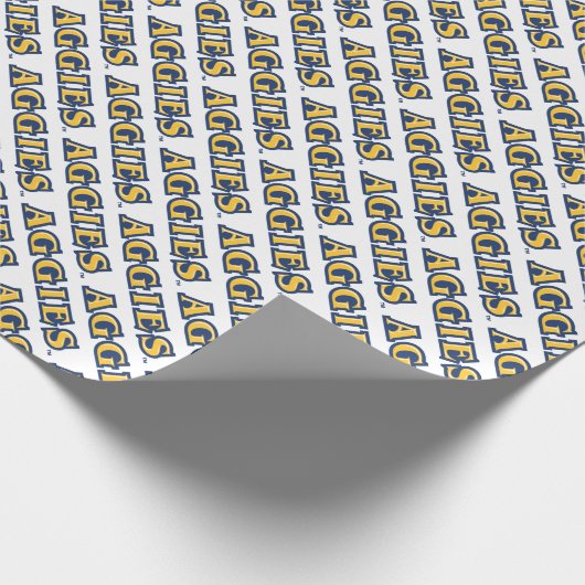 NCA&T Staat University | Aggies Wordmark Geschenkpapier (Ecke)