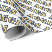 NCA&T Staat University | Aggies Wordmark Geschenkpapier (Rolleneckpunkt)
