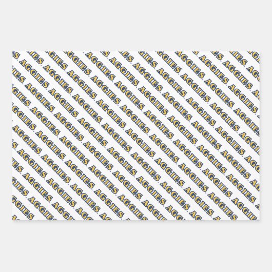 NCA&T Staat University | Aggies Wordmark Geschenkpapier Set (Vorderseite)