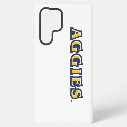 NCA&T Staat University | Aggies Wordmark Samsung Galaxy Hülle (Rückseite)