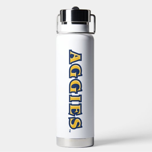 NCA&T Staat University | Aggies Wordmark Trinkflasche (Hinten)