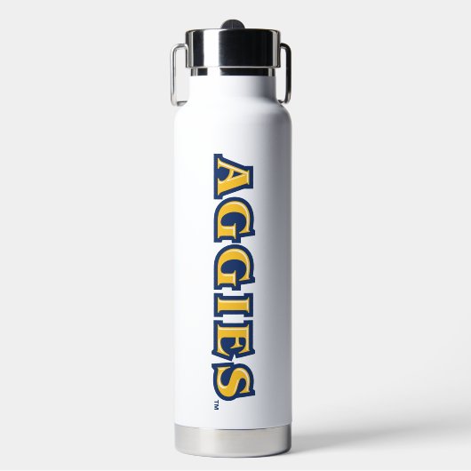 NCA&T Staat University | Aggies Wordmark Trinkflasche (Vorderseite)