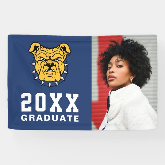NCA&T Staat University | Bulldog Face Banner (Horizontal)