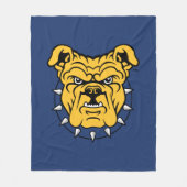 NCA&T Staat University | Bulldog Face Fleecedecke (Vorderseite)