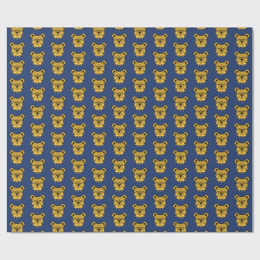 NCA&T Staat University | Bulldog Face Geschenkpapier (Flach)