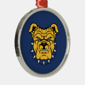 NCA&T Staat University | Bulldog Face Ornament Aus Metall (Rechts)