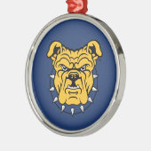 NCA&T Staat University | Bulldog Face Ornament Aus Metall (Links)