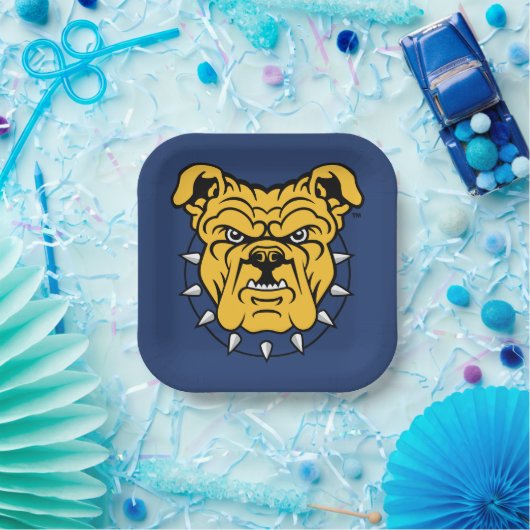 NCA&T Staat University | Bulldog Face Pappteller (Party)