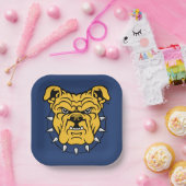 NCA&T Staat University | Bulldog Face Pappteller (Party)